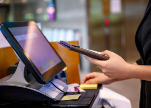 Unrecognizable cashier at workNikon Z7